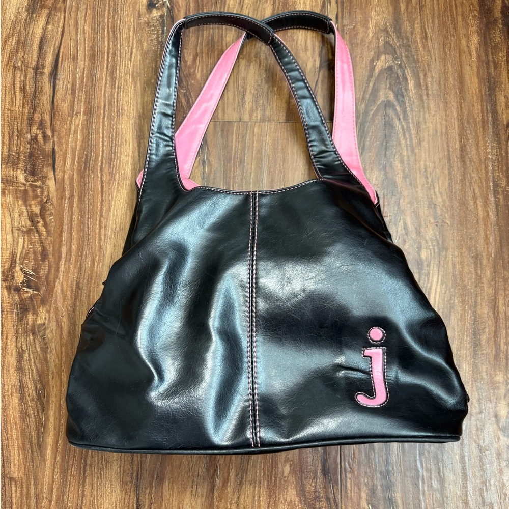 Stylish Black and Pink Women's Bag